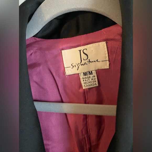 Vintage style black satin coat - Picture 2 of 4